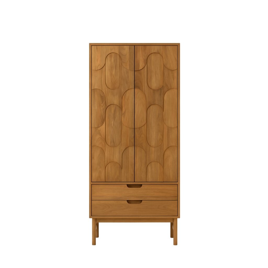 chirmi premium mango wood wardrobe