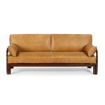 Sabi Three Seater Wooden Sofa - Image 3