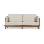 Kiara Three Seater Wooden Sofa - Image 2