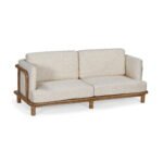 Kiara Three Seater Wooden Sofa