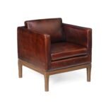 samatva one seater leather sofa