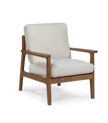 Vla Wooden Accent Chair