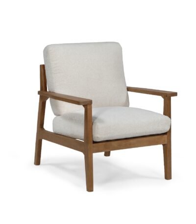 Vla Wooden Accent Chair