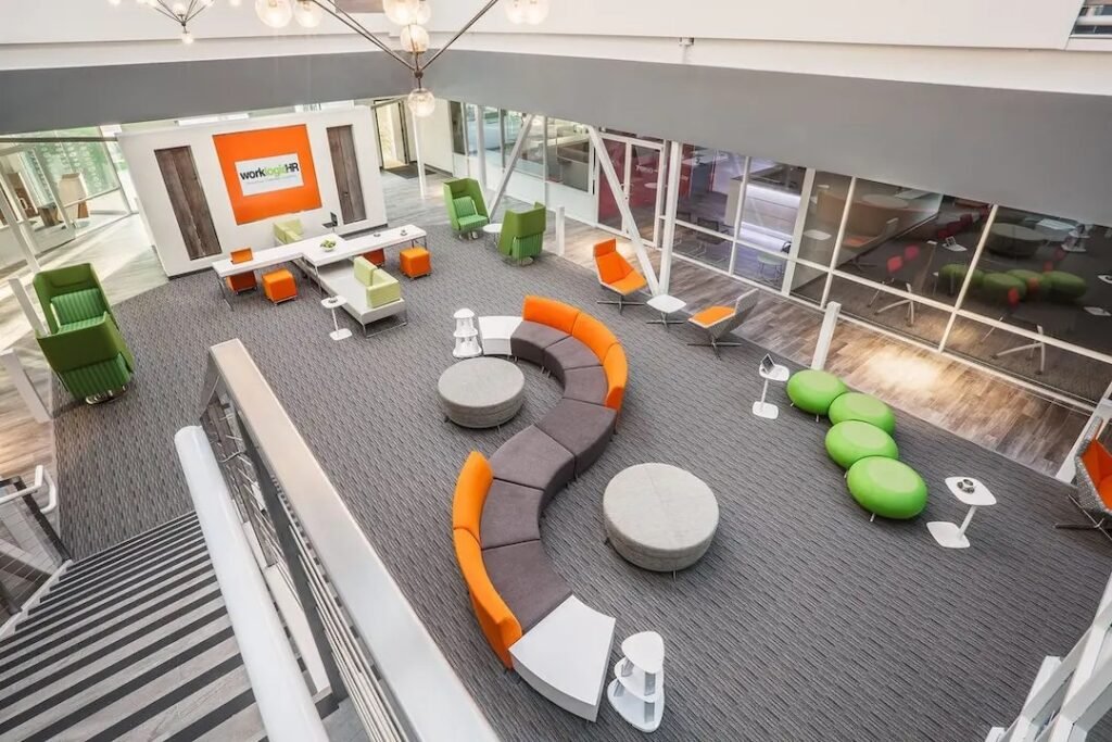Collaborative office furniture setup by furniture manufacturers in Hyderabad