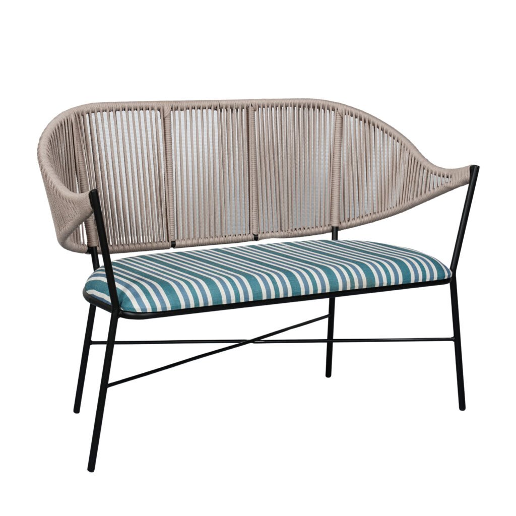 Azure Coastal Rope Bench